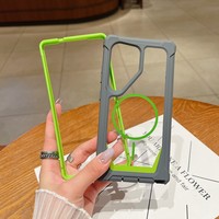 Coque de Téléphone Defender 2 en 1 avec Chargement sans Fil, Dos Magnétique et Acrylique Transparent pour Samsung S20 Plus S21 Ultra S22 S23 S24 S25 Ultra