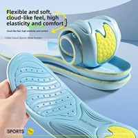 Semelles de sport unisexes respirantes, anti-odeurs, absorbant l'humidité, amortissantes, antidérapantes, en tissu mousse, lavables, confortables