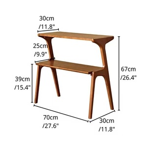 Walnut wood luxury side table, <b>sofa</b>, <b>sofa</b> <b>bed</b> table, living room bedroom table, stylish retro side table, solid wood - Product Image 5