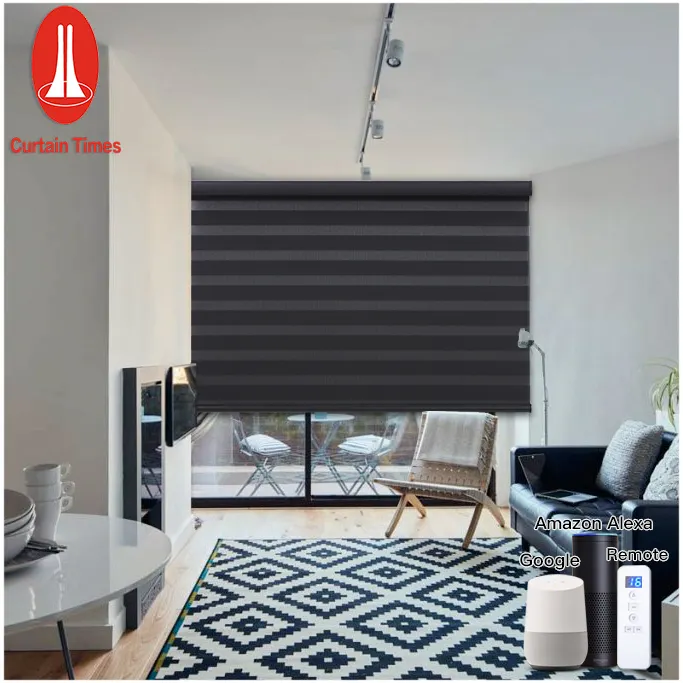 smart home window blinds zebra curtain motorized office manufacture rolling shades roller window blind