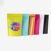 Sachet plastique personnalisé imprimé, de qualité alimentaire, recyclable, à fermeture éclair, en PE, à fond plat, pour l'emballage de fruits congelés et de snacks de mer