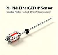 Capteur de déplacement spécial à double protocole EtherCAT IP RH-PN pour applications hydrauliques, métallurgiques, éoliennes et automobiles