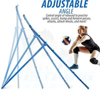 Rebondisseur de volley-ball VR01 4x7 pieds avec cadre en acier et filet HD PE, équipement d'entraînement de volley-ball fabriqué en Guangdong, Chine