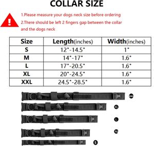 Rarewe Solid Luxury Tactical Adjustable <b>Dog</b> <b>Collar</b> Quick Release Buckle Durable Nylon Material Heavy Duty Design for <b>Large</b> <b>Dogs</b> - Product Image 2