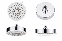 Pommeau de douche professionnel chromé avec tuyau rétractable auto-enroulant et support mural pivotant à 360° pour salle de bain d'hôtel