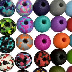 Palla Cava in EVA Ecologica da 7cm/9cm con Corda in PVC, Giocattolo da Masticare alla Moda per Cani, per la Pulizia dei Denti e Contro la Noia - Product Image 5