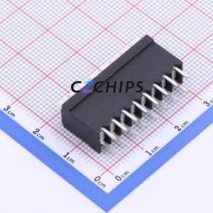 JL212V-35008B01 Spring Terminal Block Through hole Component (THT),P=3.5mm Connector 1x8P 3.5mm Black Through Hole - Product Image 2