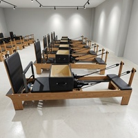 Appareil de Pilates Reformer portable en bois d'érable classique, qualité studio professionnelle, pour le yoga et le fitness, fabriqué au Shandong