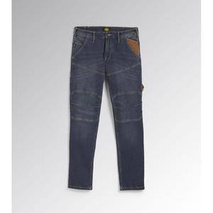 Pantalones Diadora Stone Plus 28, Lavado Desgastado, Denim Elástico, Detalles en Lona, Protección para los Pies - Product Image 1
