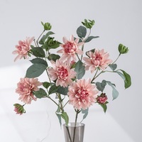 Bunga Krisan Liar Buatan Multi-Kepala Grosir, Bunga Daisy Palsu untuk Buket Pernikahan, Dekorasi Rumah DIY Vas Rustic Farmhouse