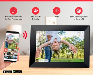 FRAMEO Cadre photo <span class=keywords><strong>numérique</strong></span> WiFi intelligent de 10.1 pouces avec rotation automatique du <span class=keywords><strong>portrait</strong></span> et du paysage, partagez des moments instantanément via l'application Frameo - Product Image 4