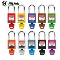 LOTO Fabricant Vente en gros Industrie Sécurité Lockout Tagout Cadenas de sécurité avec clé couverte multicolore