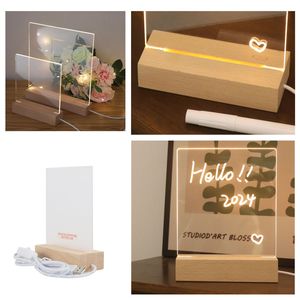 Tableau lumineux LED personnalisable avec stylo effaçable pour messages nocturnes - Product Image 3