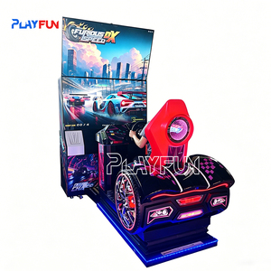เครื่องเล่นเกมส์รถแข่ง PlayFun แบบหยอดเหรียญ <span class=keywords><strong>Furious</strong></span> Speed DX จอ LCD 55 นิ้ว 2 จอ  สำหรับห้องเกมส์ โซนอาร์เคด - Product Image 1