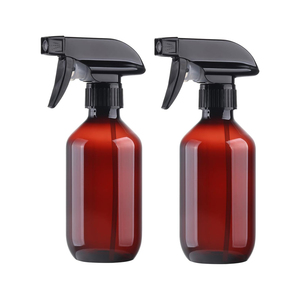 Flacon pulvérisateur rond Boston en PET coloré sans BPA, rechargeable, 350 ml et 500 ml, avec pompe à gâchette pour sérum et lotion cosmétique - Product Image 1