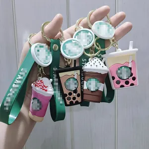 Großhandel Anime Schlüssel bund Niedlichen Cartoon 3D PVC Designer Kinder Frauen Silikon Mini Rucksack Schlüssel ring Zubehör Gummi Schlüssel anhänger