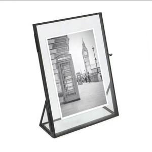 Cornice in vetro 6 colori stampati oro Display Stand in metallo cornice per foto con copertura in vetro da tavolo per la decorazione domestica - Product Image 6