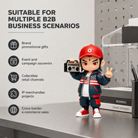 Figura de Acción Weimeitoy Hip Hop Boy, Figuras de Acción de Plástico Personalizadas, Diseño ODM, Figura de Juguete de PVC de 18 cm para Regalo Promocional de Marca