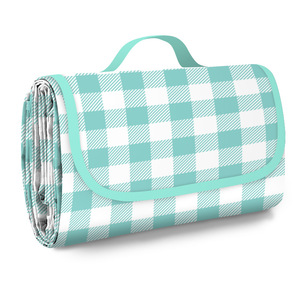 Tapis <span class=keywords><strong>de</strong></span> pique-nique <span class=keywords><strong>de</strong></span> <span class=keywords><strong>camping</strong></span> personnalisé en tissu Oxford 600D PVC antidérapant, imperméable, épaissi, portable, pliable, doux, pour la plage, la salle à manger - Product Image 6