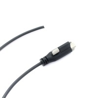 Cable USB Tipo-C Macho Personalizado con Conector de Rosca a Cable de Extremo Abierto, 2M, Negro, Cable de Alimentación y Datos Personalizado, OEM ODM