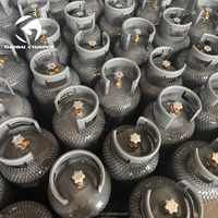 Bouteille de gaz GPL en acier vide de 21 kg 50 L, cylindre de gaz basse pression, conteneur complet pour l'approvisionnement