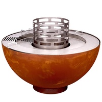 Nouveau Design Breveté Barbecue De Charbon De Bois Grill En Plein Air Point GN-BBQ-212 Corten Acier BARBECUE Grillades