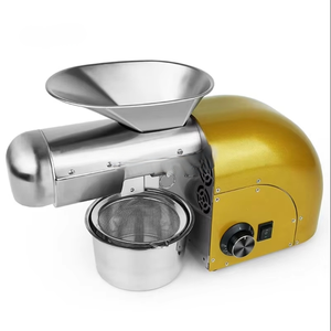 Presse à huile chaude et froide automatique domestique pour graines de lin, arachides, tournesol avec déflecteur 1800W 220V 110V - Product Image 1