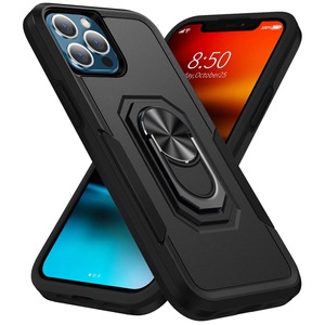 Anti-chute Armure TPU PC Couverture Arrière Antichoc Dur Magnétique Métal Support Cas Téléphone Cas Pour <span class=keywords><strong>iPhone</strong></span> Google Samsung Motorola - Product Image 1