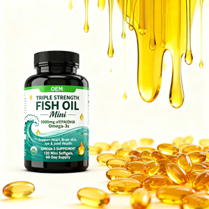 Capsule di Olio di Pesce <span class=keywords><strong>Omega</strong></span>-<span class=keywords><strong>3</strong></span> con 1000mg di EPA e DHA OEM per il Supporto della Salute del Cervello - Product Image 1