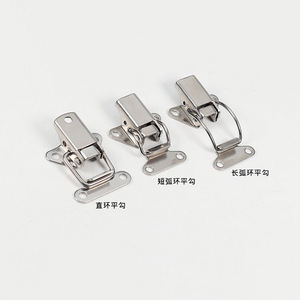 Cierre de acero inoxidable para caja, anillo de arco largo, anillo de arco corto, anillo recto, cerradura multiusos para equipaje, para caja de madera - Product Image 2