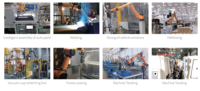 Cobot de café con cámara pequeña AUBO C5, Brazo Robótico de Seis Ejes, Robot Industrial de Soldadura, Motor PLC, Aleación de Acero Inoxidable, Teach Pendant