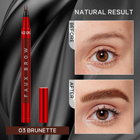 Crayon à sourcils à pointe fine avec effet brume extrêmement fin et doux, anti-bavures, longue tenue, pour sourcils sauvages