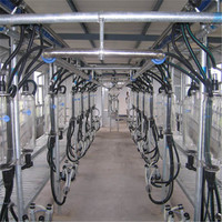 16-32 positions de traite Salle de traite avec compteur à lait en verre pour chèvre et mouton