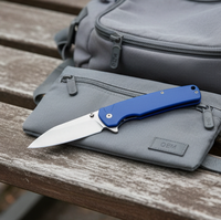 Navaja de Bolsillo Plegable Táctica para Campismo al Aire Libre con Mango G10 y Hoja de Acero Inoxidable 5Cr13, Navaja de Supervivencia Personalizable OEM