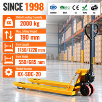 Transpalette manuel 2t Chine Transpalette manuel 2000kg Transpalette manuel intelligent à vendre