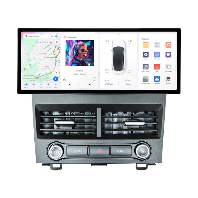 DUDU7 Android Multimedia Radio Screen for Sedan Vehicle 12.3 Inch Screen Monitor GPS Sim Card Coaxial Fiber Support AMP Rear Cam