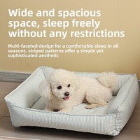 Nid pour animaux de compagnie amovible et lavable, chaud, pour toutes les saisons, utilisation en intérieur, lit pour chien et chat amovible, design élégant
