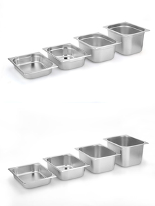 Bandeja de Almacenamiento de Alimentos para Catering de Restaurante Buffet, Estilo Europeo, Tamaños Completos, Contenedor de Acero Inoxidable Gastronorm GN - Product Image 5