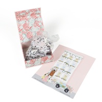 Boîte cadeau magnétique rigide gaufrée rose, boîte en carton puzzle japonaise, boîte secrète en carton ondulé pour vêtements, biodégradable, personnalisée