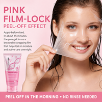 Masque de nuit hydratant et raffermissant ATOANY PDRN à la caféine rose, masque de nuit en gelée de collagène pour la peau