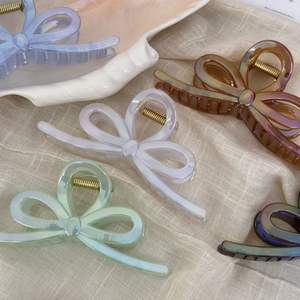 Pince à cheveux géante 13 cm couleur bonbon simple, très tendance, pour femme - Product Image 2