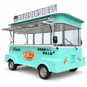Camion de restauration rapide électrique personnalisé avec grandes fenêtres de service, cuisine mobile pour la vente de pizzas en rue, à vendre - Product Image 5