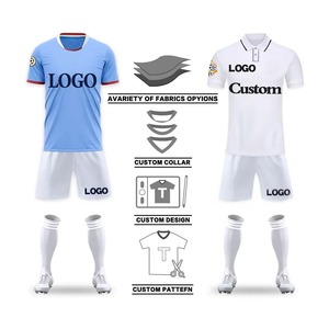 Set <span class=keywords><strong>di</strong></span> T-Shirt e Pantaloncini Sportivi da Uomo all'Ingrosso, 100% Poliestere, Asciugatura Rapida, Anti-Restringimento, Logo Stampato, Traspirante, per Corsa e Calcio - Product Image 4