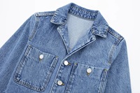 Femmes décontracté Vintage combinaison combishort couleur unie ample grande taille nouveau été Denim Collection bouton décoration Logo taille