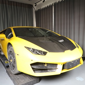 2014-2023 Car modification upgrade carbon fiber <b>engine</b> <b>hood</b> <b>engine</b> <b>hood</b> protective decoration kit for Huracan LP580/610 V Style - Product Image 3