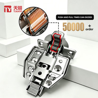 Bisagra de gabinete hidráulica de acero inoxidable ajustable en 3D TIANYI con cierre suave, resistente al óxido, de 105 grados para puertas de muebles de cocina