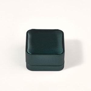 Caja de Anillos de Boda FANXI, Caja de Joyería de Terciopelo con Estampado Dorado, Empaque de Joyería de Lujo, Caja de Joyería Personalizada para Anillos de Diamantes - Product Image 5