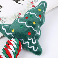 Fournitures de Noël Écologiques : Jouet à Mordiller Mignon en Forme de Dessin Animé pour Nettoyage des Dents, Corde en Coton Emballée en Gros