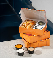 Vente en gros Emballage personnalisé à emporter Sandwich Croustilles de pommes de terre Tacos Emballage de fast-food Boîtes à hamburger