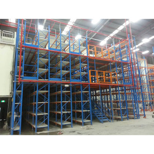 Heavy Duty thép tầng lửng hệ thống kệ kho Loft nền tảng lưu trữ gác mái Rack với Pallet Kệ hỗ trợ - Product Image 4